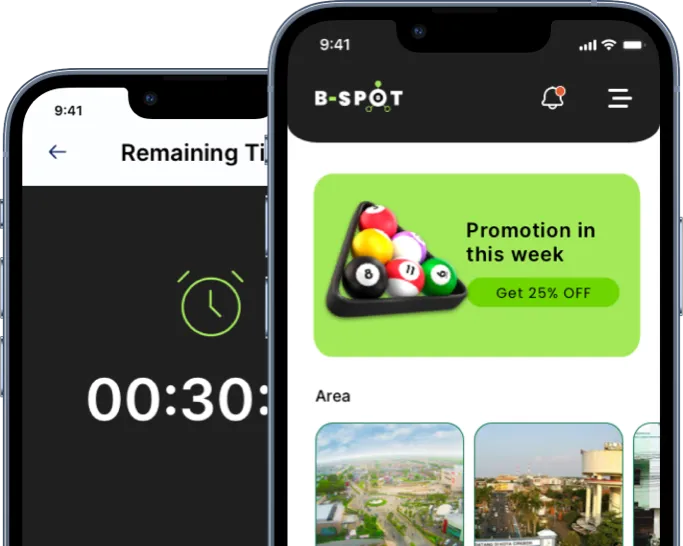Tampilan aplikasi B-Spot